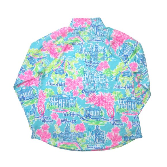 NWT Lilly Pulitzer Skipper Popover in Lilly Loves DC Landmark Jacket XL - Picture 4 of 4